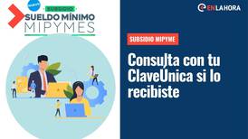 Subsidio Mipymes: ¿Cómo consultar a través de la ClaveÚnica si mi pyme recibió el aporte?