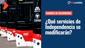 Cambios de recorridos en Independencia: ¿Qué servicio sufrirá modificaciones y desde cuándo?