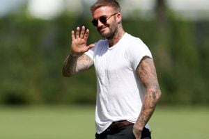 VIDEO | David Beckham se divierte con fútbol a la espera de Lionel Messi en Inter Miami