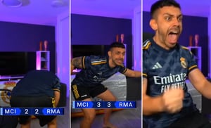 VIDEO | DjMariio se vuelve loco con el triunfo del Real Madrid y así reaccionó durante su transmisión