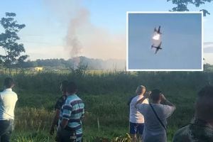 VIDEO | Dos aviones de la Fuerza Aérea de Colombia chocaron en el aire