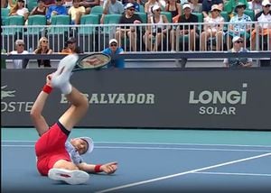 VIDEO | La peligrosa caída que sufrió Nicolás Jarry en el Masters 1000 de Miami