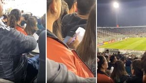 VIDEO | Todo por Colo Colo: Joven es grabada estudiando en Estadio Monumental y se hace viral
