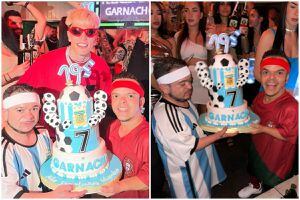 Alejandro Garnacho invitó personas de talla baja disfrazadas de Messi y Cristiano Ronaldo para celebrar su cumpleaños 
