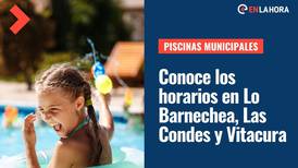 Piscinas municipales en Las Condes, Lo Barnechea y Vitacura: Revisa horarios y precio de entradas