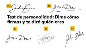 Descubre tu personalidad a través de tu firma: 5 estilos reveladores