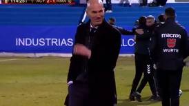 [VIDEO] La cara de Zidane lo dijo todo: Así fue su reacción tras el gol del Alcoyano que eliminó al Real Madrid