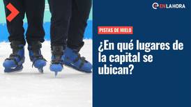 Pistas de hielo en la capital: ¿Cuáles son sus precios, horarios y en qué sector están ubicadas?