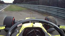 Una falla mecánica le impidió a Daniel Ricciardo ir por el mejor tiempo en el GP de Bélgica