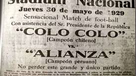 Hermandad: Colo Colo recordó emotivamente su primer partido con Alianza Lima