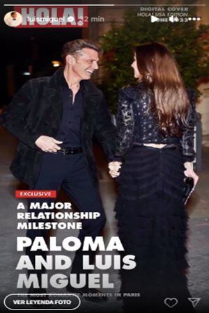 Luis Miguel presume su amor por Paloma Cuevas en redes sociales