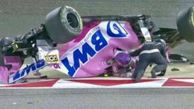 [VIDEO] Otro accidente más en la Fórmula 1: Lance Stroll se volcó en el Gran Premio de Baréin