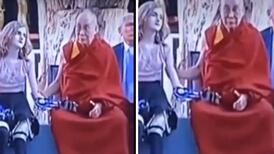 Difunden otro video del Dalai Lama tocando de manera extraña a una menor