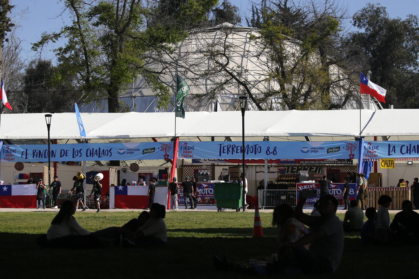 Parque O'Higgins en medio de las celebraciones de las Fiestas Patrias 2023.