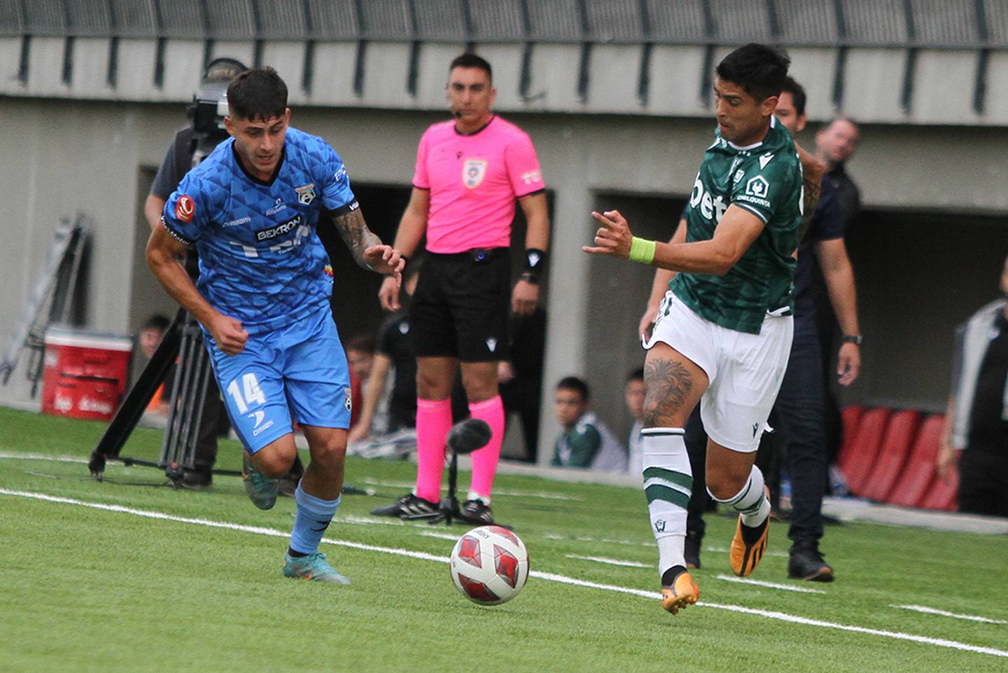 Santiago Wanderers vs San Marcos de Arica, disputado en el estadio Nicolás Chahuán Nazar.
