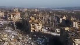 VIDEO | Impactante devastación en la ciudad Bakhmut en Ucrania a un año de la guerra con Rusia