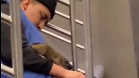 VIDEO | Rata subió por el cuerpo de una persona que dormía en el Metro de Nueva York