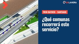 Tren Batuco - Santiago: ¿Cuándo comenzará a funcionar y qué comunas recorrerá?