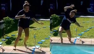 La fuerte y peligrosa caída de Pincoya en la piscina de “Gran Hermano” Chile
