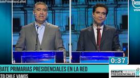 Primarias Chile Vamos: puntos comunes y pocos cruces dejó debate entre Briones y Desbordes