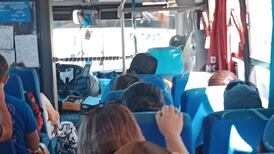 VIDEO | A casi 90 km/h: Bus baja a gran velocidad por la ruta que conecta Alto Hospicio con Iquique