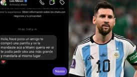 Quedó loco: emprendedor argentino mostró que Lionel Messi le escribió para comprarle su producto