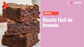 Receta brownie de chocolate fácil: Revisa el paso a paso de esta deliciosa preparación y qué ingredientes necesitas