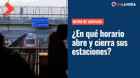 Horario Metro de Santiago | ¿A qué hora abre y cierra sus estaciones este sábado 3 de septiembre?