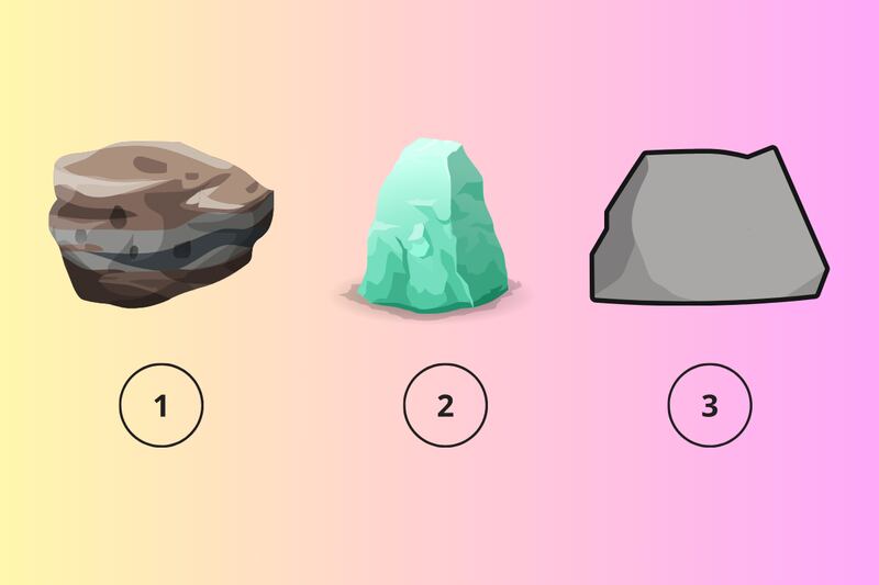Elige entre tres piedras en este test de personalidad.