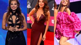 Con 8 vestidos diferentes: Thalía deslumbró con sus looks en los Latin Grammy 2022