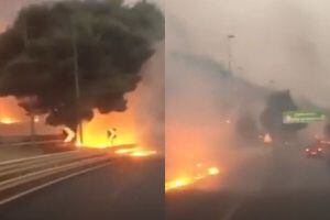 VIDEO | Impactantes imágenes de incendios en Italia son virales en la web