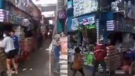 VIDEO | Alza de precios produce saqueos y descontrol en un mercado de Perú