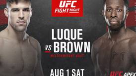 Hora y dónde ver el UFC FIGHT NIGHT 175: Brunson vs Shahbazyan y Luque vs Brown