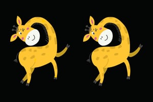 ¿Podrás ver las diferencias entre las jirafas en 10 segundos?