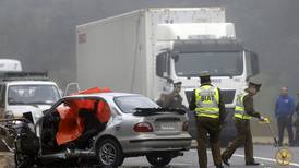 Fatal accidente de tránsito: Choque frontal deja a cuatro personas fallecidas y dos heridas en la Región de O'Higgins