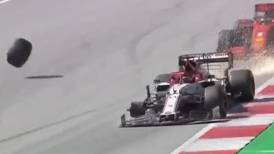 ¡Voló la rueda! Kimi Räikkönen tuvo que abandonar en el Gran Premio de Austria