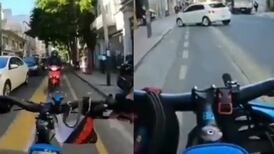 VIDEO | Ciclista argentino que se hizo viral por golpear autos dice que ha recibido amenazas