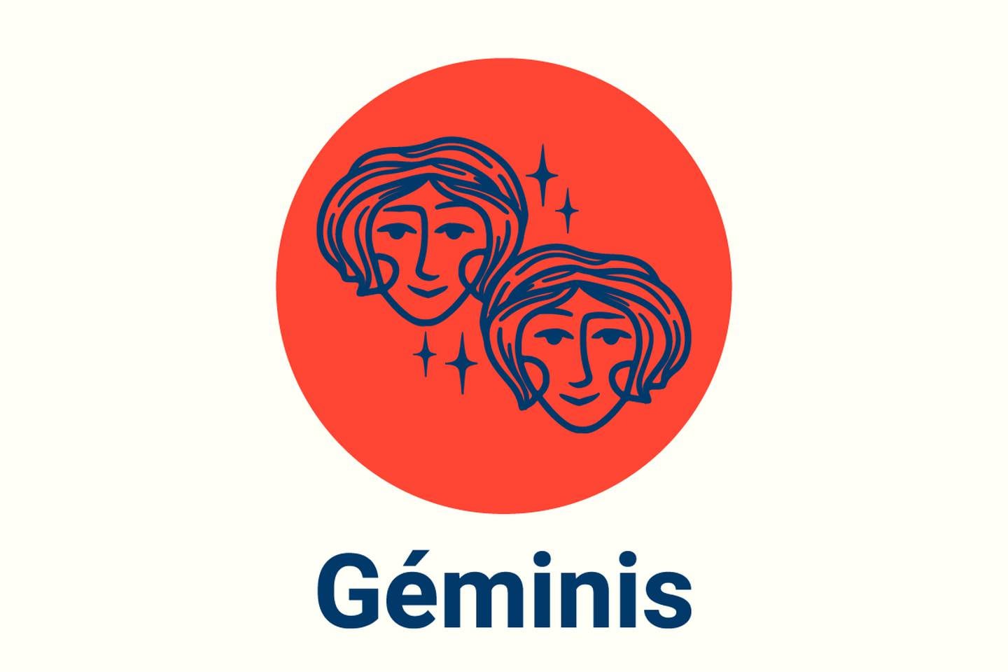 Imagen con el símbolo del signo zodiacal Géminis.