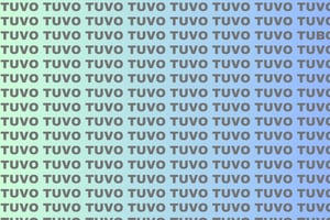 Test Visual: Encuentra la palabra TUBO en solo 10 segundos