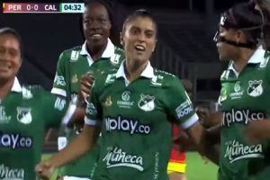 ¡Gol chileno en Colombia! Gisela Pino marca para el Deportivo Cali en los cuartos de final ante Deportivo Pereira