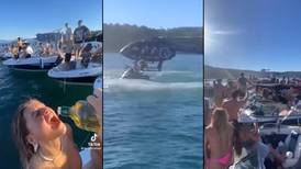 VIDEOS| Fiesta masiva con lanchas y helicóptero en lago Villarrica desató indignación de autoridades