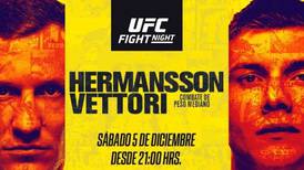 UFC Fight Night: Hora y dónde ver por TV el combate entre Jack Hermansson y Marvin Vettori