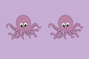 Test Visual: ¿Dónde están las 4 diferencias entre los pulpos?