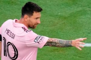 Antonela Roccuzzo reveló el significado del curioso festejo de Lionel Messi en Inter Miami