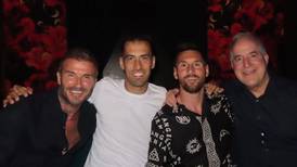 David Beckham se fue de fiesta con Lionel Messi y Sergio Busquets