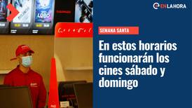 Semana Santa: ¿En qué horario funcionan los cines este sábado y domingo en Chile?