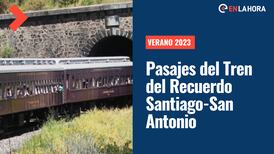Tren del Recuerdo Santiago-San Antonio: Conoce cuáles son los precios de los pasajes de este verano 2023