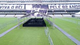 VIDEO | 24 horas de velorio para Pelé: así luce el estadio del Santos para recibir el féretro de "O Rei"