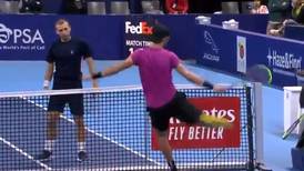 [VIDEO] El minuto de furia de Karen Khachanov en el ATP de Amberes