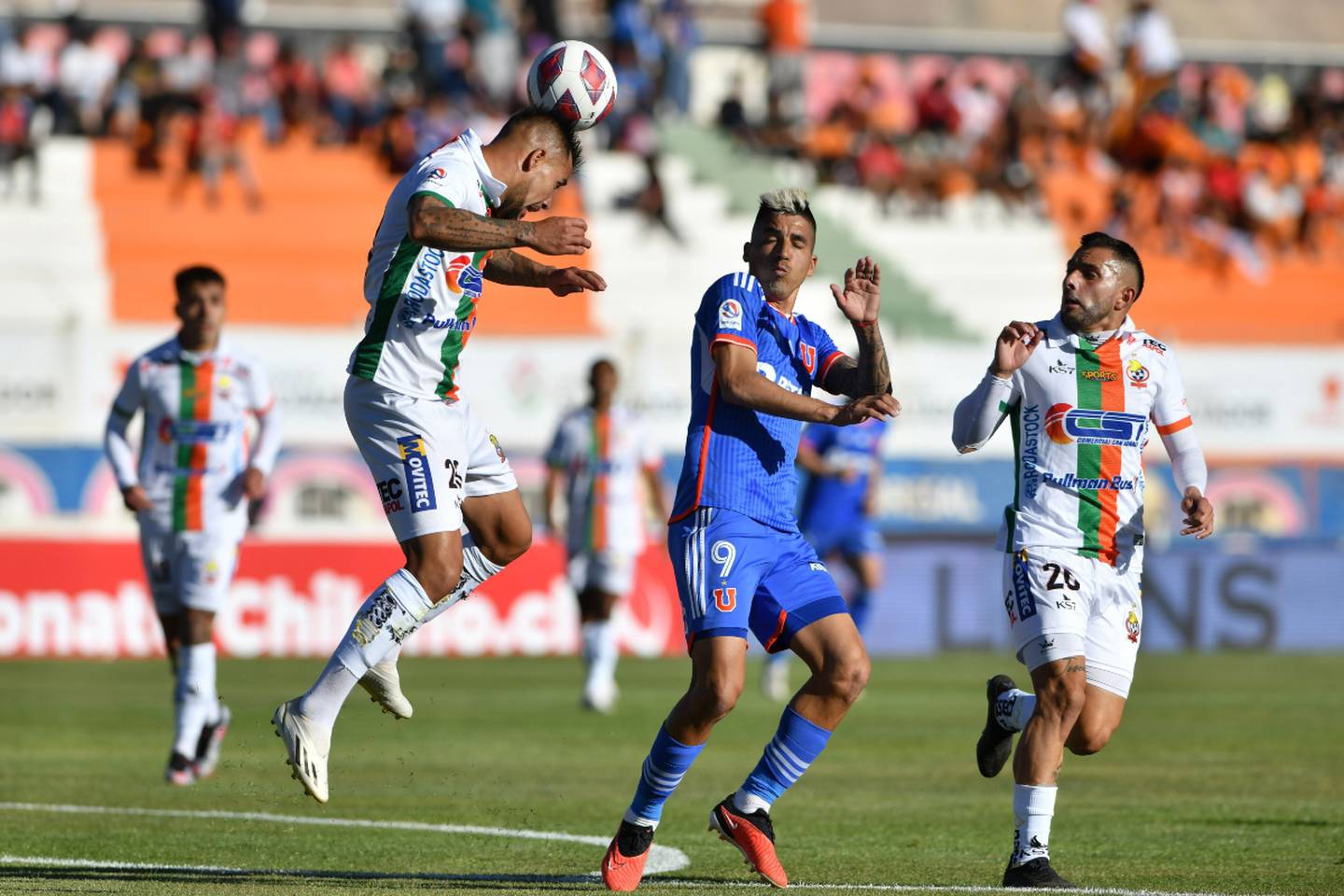 Guillermo Pacheco en el partido entre Cobresal y Universidad de Chile.